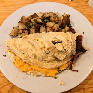 Yummy omlette from Farm Table
