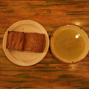 Rosemary bread and dipping oil