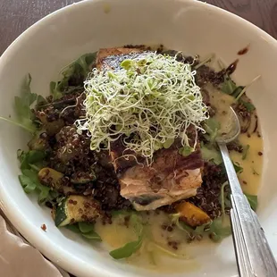 Blackened Salmon Bowl