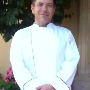 a man in a chef's uniform