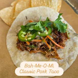 Bah Mi Oh Mi classic pork taco