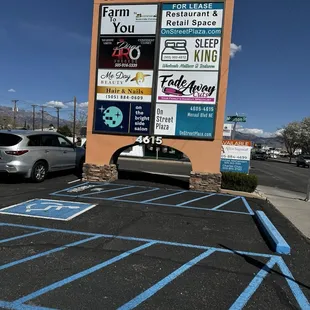 Parking sign