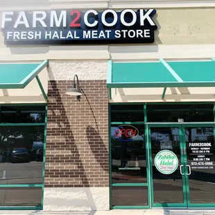 the front of the store