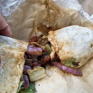 Asian Mushroom &amp; Veggie Wrap