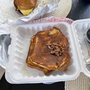 Pecan brown sugar French toast