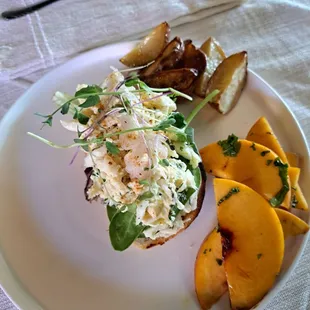 Brunch Jumbo LUMP CRAB Tartine @ Farmacy Grill