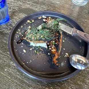 Roasted sweet potato appetizer