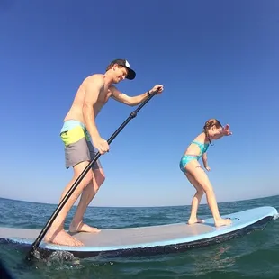 Farmdog Surf School rents SUP's for the whole Family!