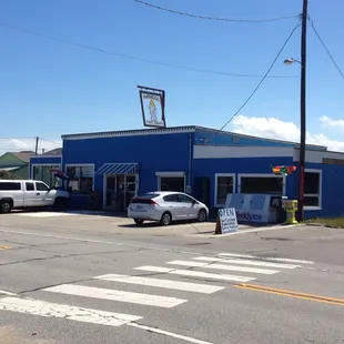 Just look for the big blue building on the beach road in Nags Head.