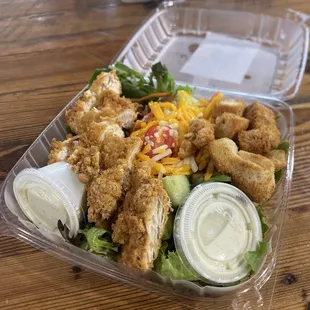 Chicken bacon ranch salad