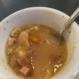 Bean soup was soooo good!!!