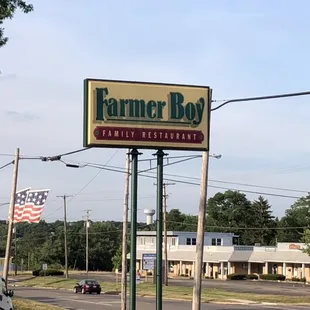 Sign outside