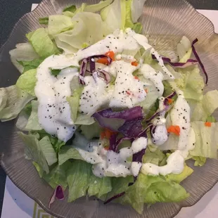 Side salad with ranch!