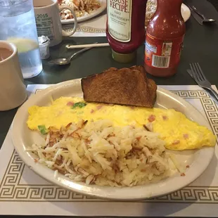 Western &amp; cheese omelette