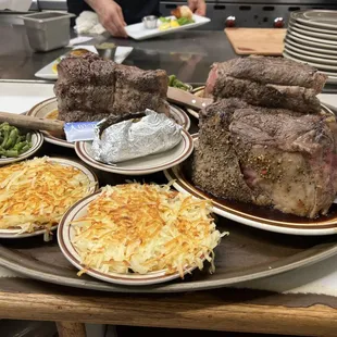 Farmer Brown's Hired Hands End Cut Extra cut Prime Rib.