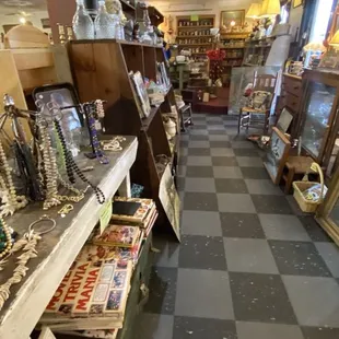 a wide view of the store