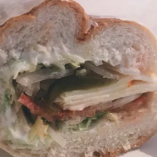 Muenster cheese sandwich is amaze