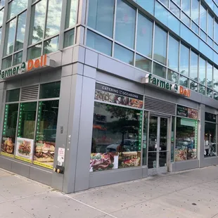 the outside of the deli