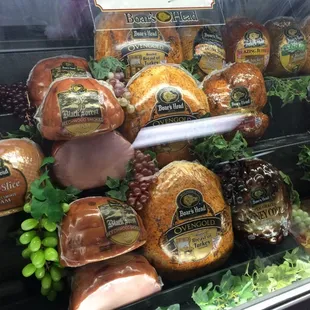 ham and grapes