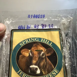 Expired cheese packet