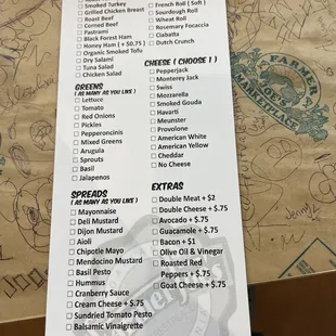 Build your own sandwich form