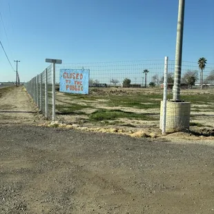 Sign that states, "Closed to the public."