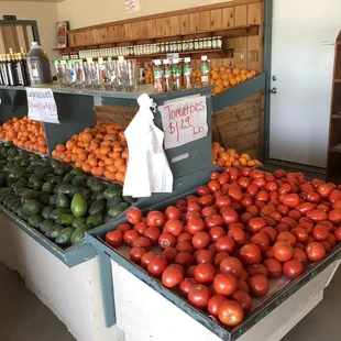 a variety of fruits and vegetables
