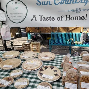 Homemade huge pies, granola from Sun Country