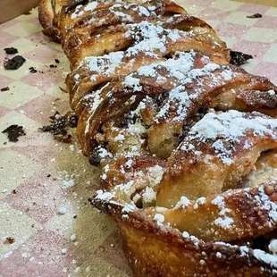 S'mores Twist - 
Chocolate, Marshmallow, Graham Crackers, Powdered Sugar