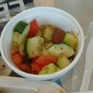 Cucumber &amp; tomato salad