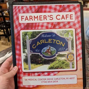 Farmer's Cafe Menu