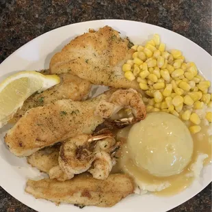 Grilled Seafood Feast (3 Cod, 3 Perch, and 3 Shrimp)!