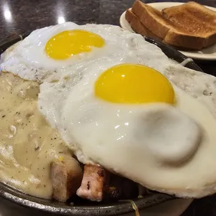 Southern Skillet, with two eggs sunny side up
