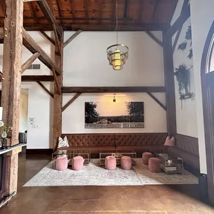 Winery sitting area.
