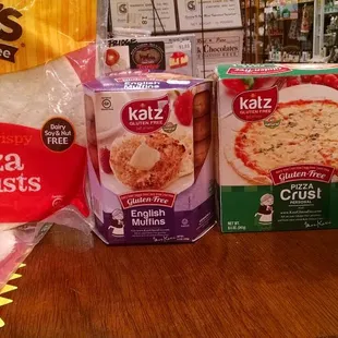 Gluten free items available.