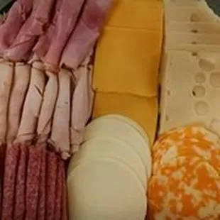 A huge variety of deli meats and cheeses