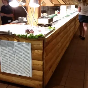Very large selection on the buffet.
