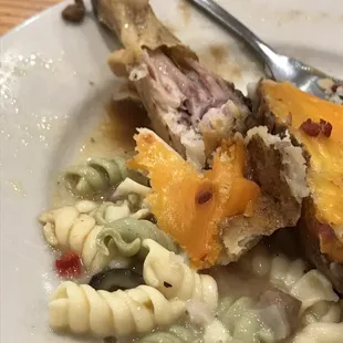 Pink chicken from buffet