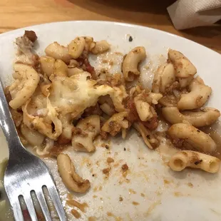 Incredibly dry and somehow still overcooked pasta