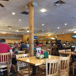 Large buffet and seating