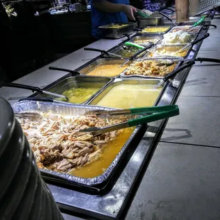 Main course Thanksgiving buffet at Farmer's