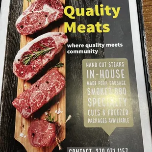 meat on a cutting board