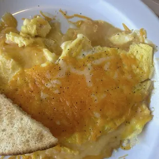 My runny omelette.
