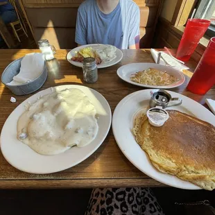 pancakes, food