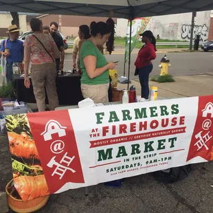 farmers at a farmers market