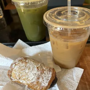 Chocolate Croissant, Lavender Honey Latte, &amp; Strawberry Matcha Spritz