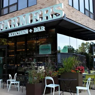 Farmers Kitchen + Bar located in the Mill District of downtown Minneapolis. Next to Mill City Farmers Market and the Guthrie Theater.