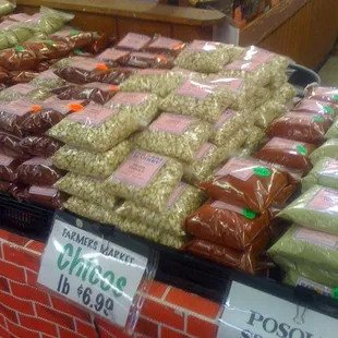 a variety of spices on display