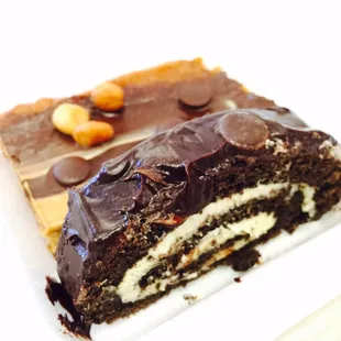 Ho Ho (chocolate roll) and Peanut Butter Bar from Not Just Desserts