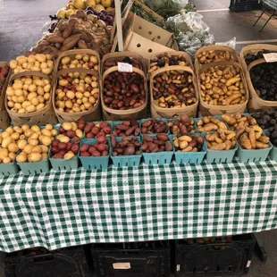 A variety of potatoes and onions !